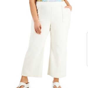 Plus Size Modern Lounge Wide-Leg Pants